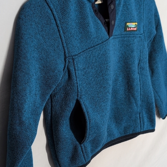 L.L. Bean Kids Teal Snap Pullover Jacket - Picture 6 of 8